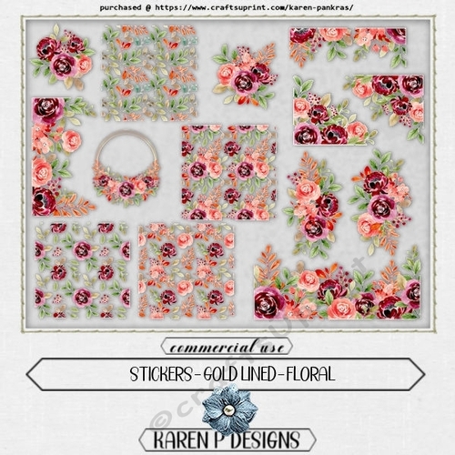 KPD202104c105-Stickers-GoldLined-Floral
