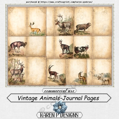 KP.D21122021_Vintage Animals Journal Pages