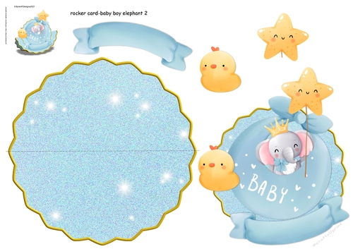 20212712-WobbleCard BabyBoyElephant 2
