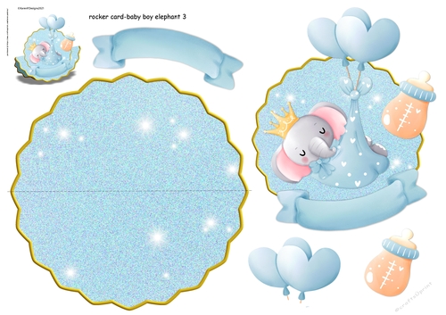 20212812-WobbleCard BabyBoyElephant 3