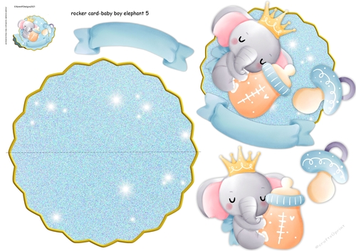 20212812-WobbleCard BabyBoyElephant 5