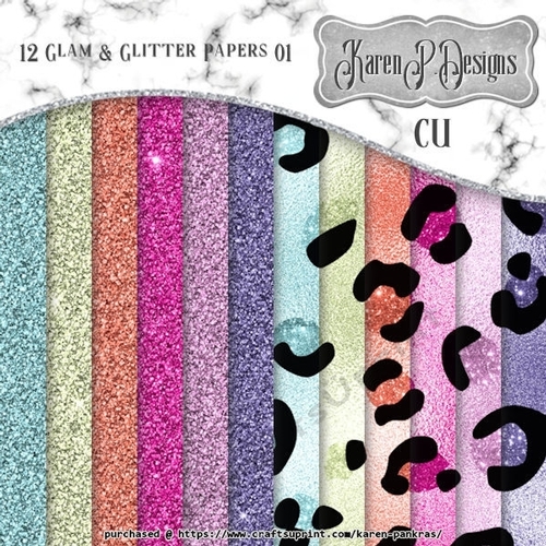 KPD-202201-12Glam&GlitterPapers01