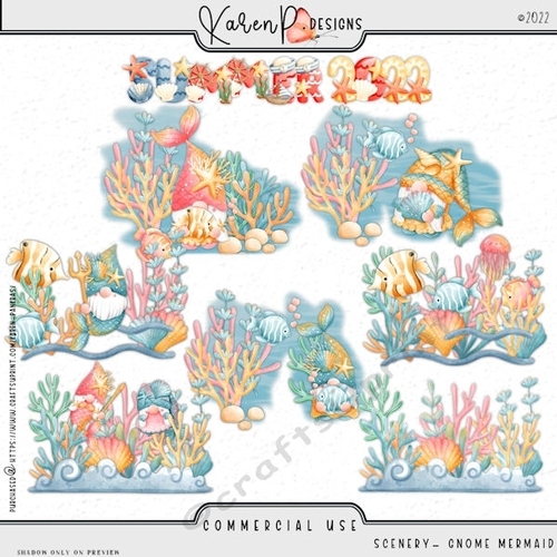 KPD-202207 Scenery-GnomeMermaid