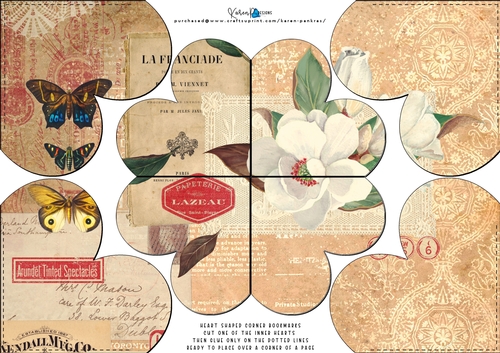 KPD23-HeartShapedBookmarks-Vintage-Floral-Scrapbooking (2)