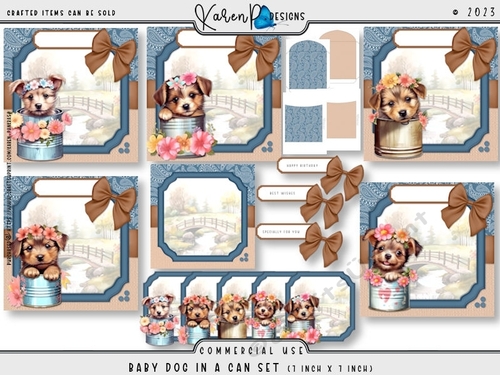 Baby Dog In A Can Set