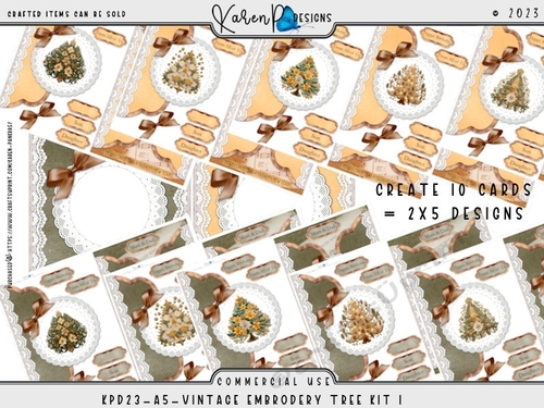 KPD23-A5-VintageEmbroderyTree Kit 1