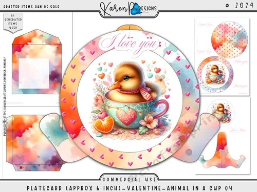 PlateCard-Valentine-Animal in a cup 04