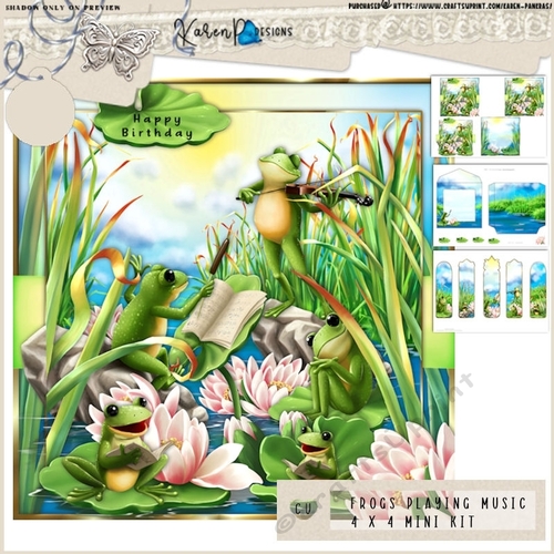 Frogs Playing Music 4x4 MiniKit