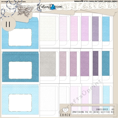 ENV 10-A5-{matching BG 10-{8x8} Glitter 01}