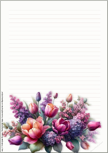 LGD25-CU Stationary - Birth Month Flowers 11