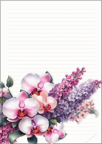 LGD25-CU Stationary - Birth Month Flowers 13