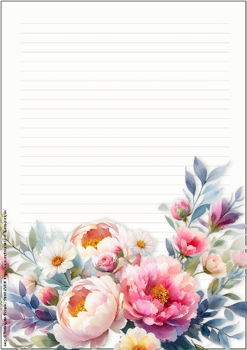 LGD25-CU Stationary - Birth Month Flowers 14