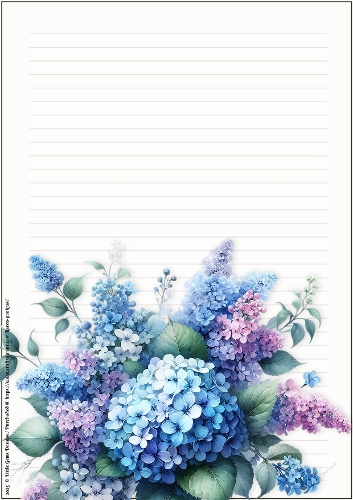 LGD25-CU Stationary - Birth Month Flowers 5