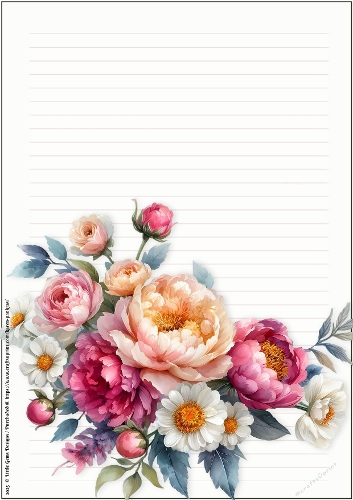 LGD25-CU Stationary - Birth Month Flowers 7