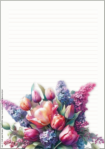 LGD25-CU Stationary - Birth Month Flowers 8