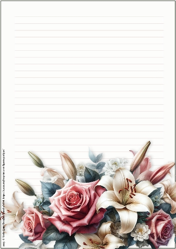LGD25-CU Stationary - Birth Month Flowers 20