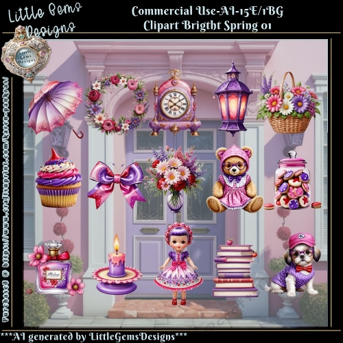 LGD25-CU Clipart Bright Spring 01
