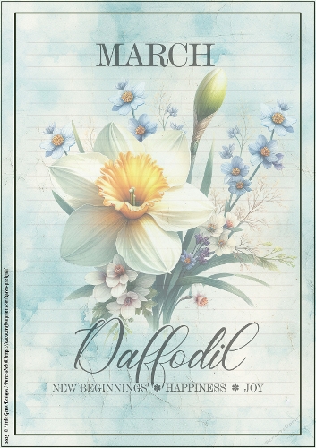 LGD25-CU Stationary - March Daffodil