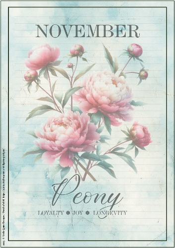 LGD25-CU Stationary - November Peony