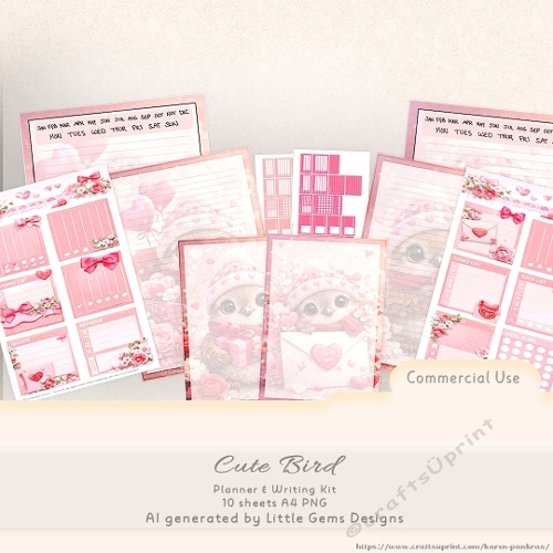 Cute Bird_Planner & Writing Kit
