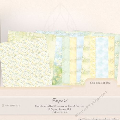 Papers-March-Daffodil Breeze-Floral Garden