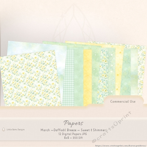 Papers-March-Daffodil Breeze-Sweet & Shimmer
