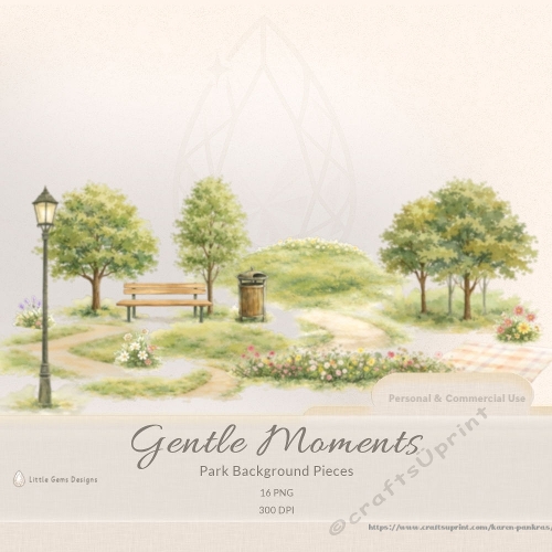 Gentle Moments - Park Background Pieces-LGD