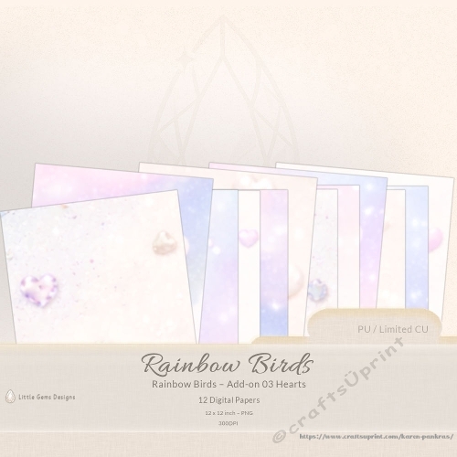 Rainbow Birds_Add-on 03 Hearts-LGD