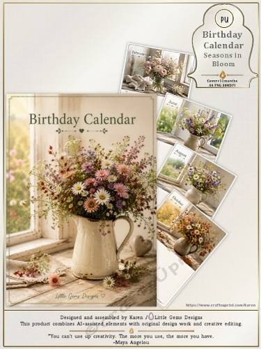Birthday Calendar | PU | Seasons in Bloom