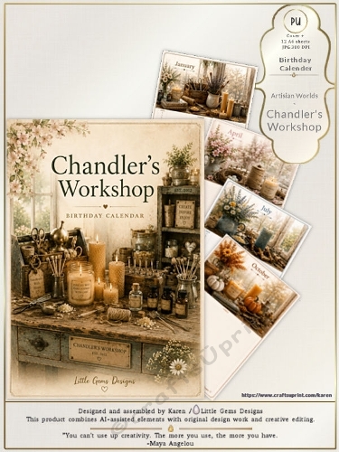 Artisan Worlds | PU | Birthday Calendar | Chandlers Workshop