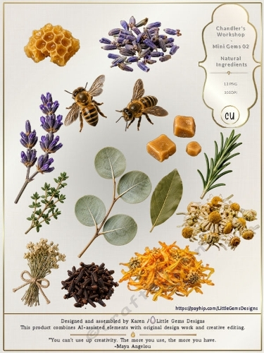 Chandlers Workshop | CU | Mini Gems | Natural Ingredients 02