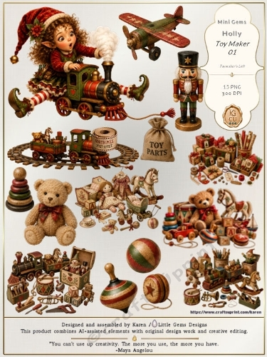 Mini Gems | CU | Holly | Toy Maker 01