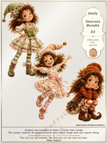 Holly | CU | Character | Seasons Bundle 01