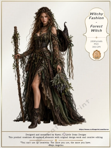 Witchy Fashion CU Character Forest Witch LGD