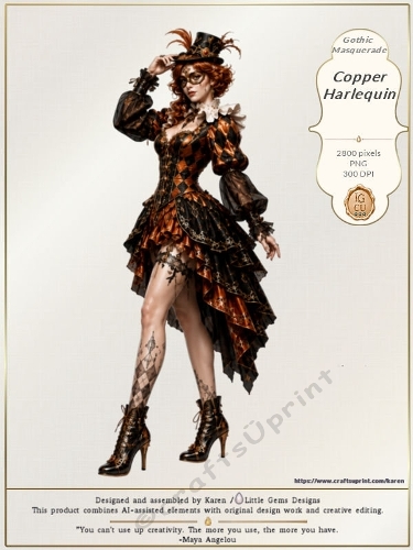 Gothic Masquerade – Copper Harlequin | CU | Character LGD
