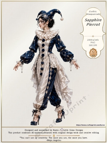 Gothic Masquerade CU Character Sapphire Pierrot LGD