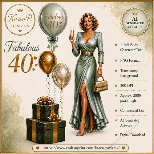 Glamour Birthday CU Character 40th