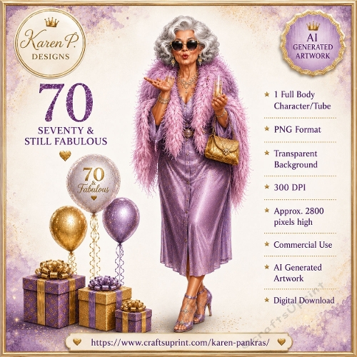Glamour Birthday CU Character 70th