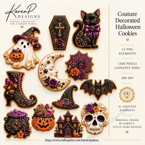 Couture Decorated Halloween Cookies – CU Elements