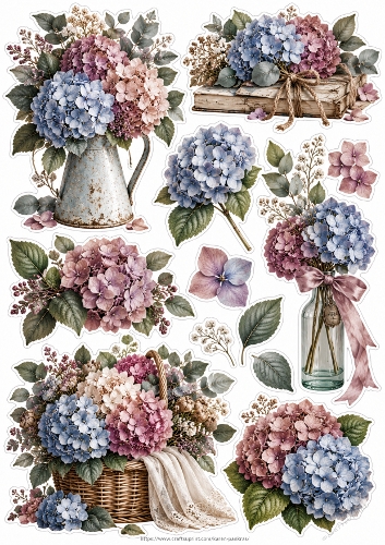 Garden Botanicals - Hydrangeas 02 PU KarenP 1c