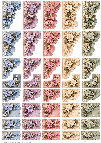 Page Edge Ruffles - Hydrangea Palette PU KarenP 2c