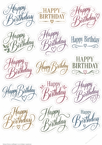 Birthday Sentiments & Florals PU Cardmaking KarenP 1c