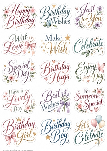 Birthday Sentiments & Florals PU Cardmaking KarenP 2c