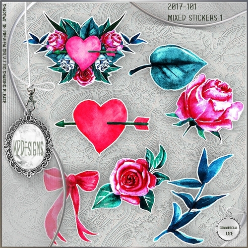 kpd17-101cu Mixed stickers 1