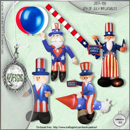 kpd17-168 4th of July inflatables