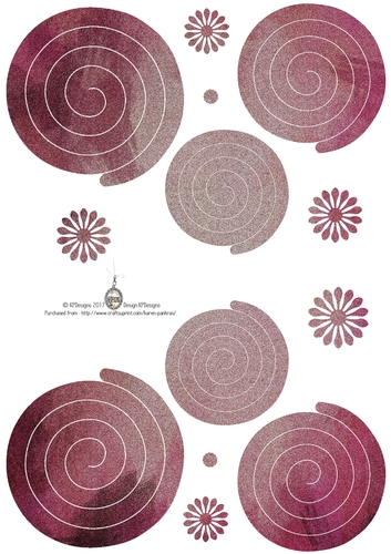 kpd17-199 Paper Flowers 04(glitter)
