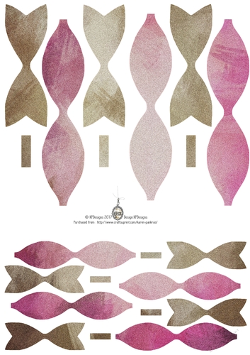 kpd17-202 Paper Bows 03(glitter)
