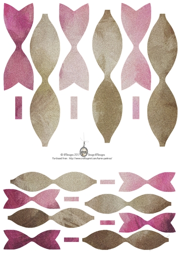 kpd17-203 Paper Bows 04(glitter)