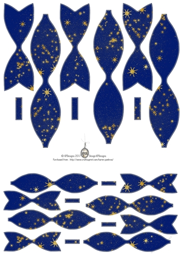 kpd17-204 Paper Bows 05 Stars