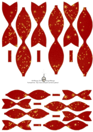 kpd17-205 Paper Bows 06 Stars